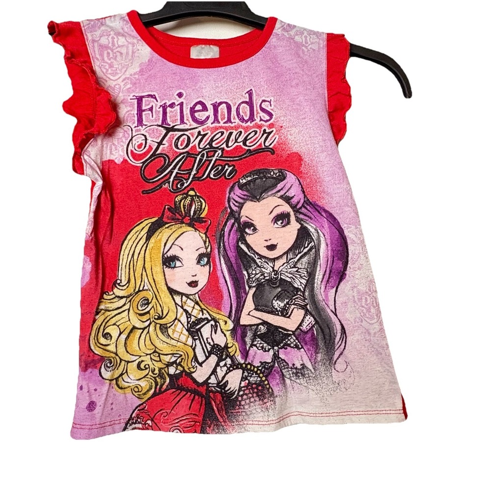 Monsters High Friends Forever After Shirt Pajama Top Gown Sz 7 8 VTG Doll Y2K